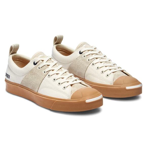 CONVERSE X TODD SNYDER JACK PURCELL OX 171843C MEN'S 9 EGRET GUM - Picture 1 of 7